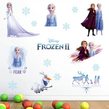 Crtani film Smrznuto 2 Princeza Elsa Anna 20*30 cm Naljepnica za zid Za djevojčice Dekor dječje sobe Disney Anime Izmjenjivi plakat za dječje sobe