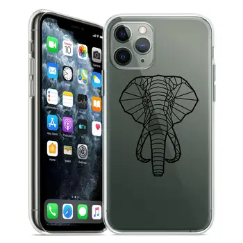 Bistra linija životinja lav vuk Torbica za telefon za iPhone 13 12 11 mini Pro X XS XR MAX 8 7 6 Plus 5 SE 2020 Silikonski zaštitni rukav