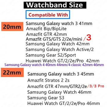 Magnetska Petlja Za remen Amazfit Gts 3 2 Bip 2e Gts2 Mini Gtr 3 2 42/47 mm 20 mm 22 mm Narukvica Samsung Galaxy Watch 4/Classic