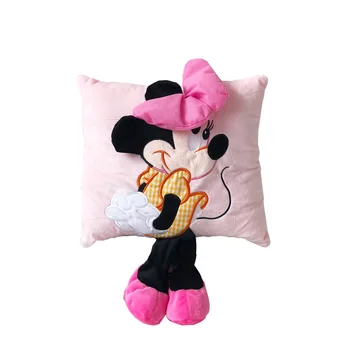 3D Mickey Minnie Jastuk Crtani Par Automobili Jastuk Mickey Mouse Lutka Auto Oprema Pliš Igračku rođendanski Poklon za Djecu 34*30 cm