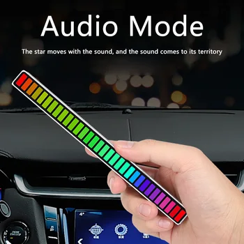 32LED Voice aktivira Soundbox Ritam Svjetlosti Atmosfera automobila RGB Šarene LED Glazbeni Ritam Svjetlosti USB Ritam Svjetla Upravljanje aplikacijom
