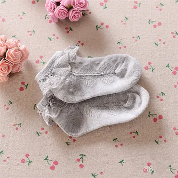 2019 Novi unos Slatkiša Boja Čipke valovi čarapa za djevojčice dječje čarape princeze 5 boja Ljetne čarape za novorođenčad Dječje čarape
