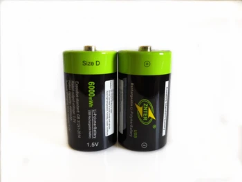 4 Kom. Topla Rasprodaja ZNTER 1.5 6.000 МВтч baterija baterija baterija baterija Baterija USB Baterija D Lipo LR20 Baterija + 1 kom. Kabel Micro USB Brzo punjenje