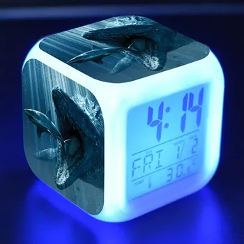 Figurice svijeta jurske LED Alarm Šarene Bljeskalica noćno svjetlo Dječji Alarm Sjajni led Svjetlo Dječje igračke