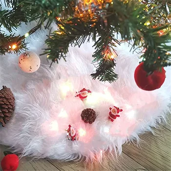 Suknja za Božićno drvce suknja od samta za božićno drvce Donja jastuk Ukras Božićnog drvca, Božićni novogodišnji poklon Večernje Uređenje doma