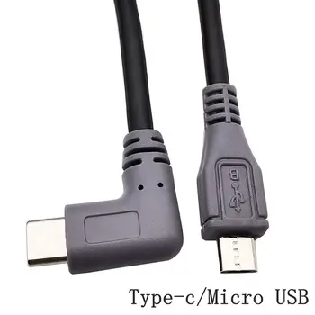 90 Pravokutni USB Tip C 3,1 Priključak Za Mini USB 5-Pinski Konektor Micro Plug Pretvarač OTG Adapter Kabel Za Prijenos Podataka Za Mobilne VR Mac
