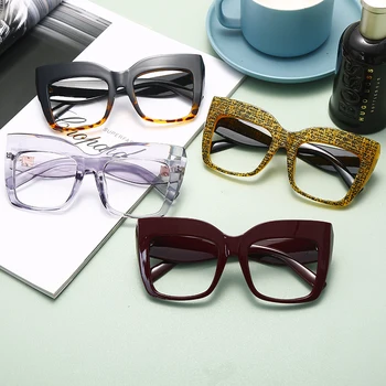 Негабаритная Četvrtastog okvira za naočale Ženske Berba prozirne leće Rimless za naočale Steampunk Unisex Optički Naočale na recept