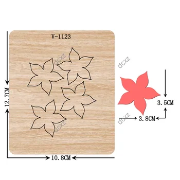 Novi cvjetni drveni pečati za rezanje markica za scrapbooking /Više veličina /V-1123