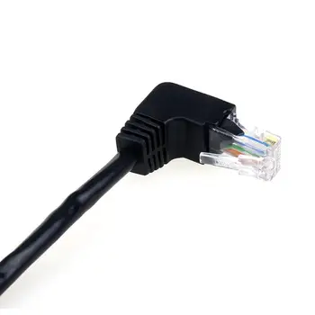 Produžni Kabel, Ethernet Rj45 Cat6 Kabel Ethernet Lan Cat6 od Muškaraca i Žena RJ45 90 Stupnjeva Udesno za Prijenosna RAČUNALA