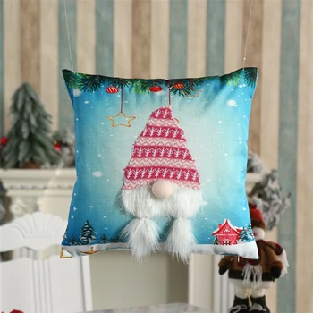 Božićni Torbica Za jastuk Led Navlake za jastuke sretan Božić Osvijetljena jastučnicu meke Jastuke torbica Jastuk Santa Jastučnicu