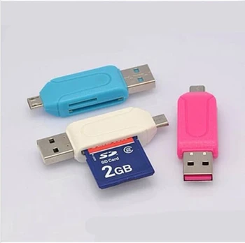 Čitatelji proširenja telefona mini USB za Android Čitač kartica, USB OTG Univerzalni mini USB OTG TF/SD Čitač kartica