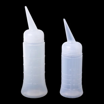 120 ml/260 ml Kabinu Aplikator Za Mjerenje Plastične Boce Za Styling Kose Frizerski Prozirne Plastične Boce Nove