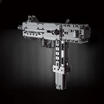 Kalup Kralj Tehnički Mac 10 Ww2 Gradivni Blokovi Strojnice Pištolji, Strojnice Vojno Oružje Vojska Moc Cigle Igračka Za Dječake