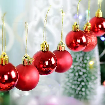 Božićni Bal Skup Božićno Drvce Privjesak I Ukras Kuće Rose Gold Bijela Kreativni Poklon Loptu Svečanoj Atmosferi Izgled Plastike