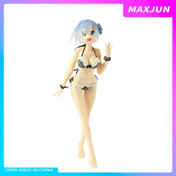Anime Re Život u nekom drugom svijetu od nule Anime Figure Rem Stojeći kupaći kostim PVC Model Igračke Kawai Rezera, Figura Seksi
