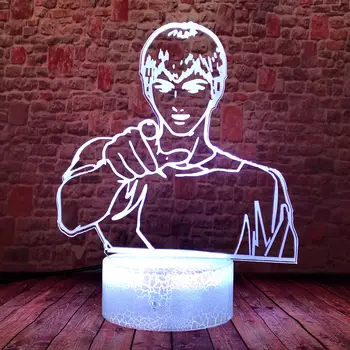 Онидзука Model 3D LED Šareni zaslon Osjetljiv na svjetlo noći Za Spavanje GTO Anime Lik Igračke