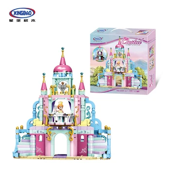 Xingbao 12019 Gradivni blokovi Igračke Dvorac Princeze Gradivni blokovi za Prijatelje djevojčice djeca Obrazovne igračke za djecu poklon
