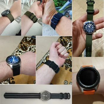 Tkanog Najlona Remen za sportski sat za Samsung Galaxy Watch 46 mm 42 mm Gear S3 S2 Klasične uzicom Amazfit 22 mm 20 mm Tkanina remen
