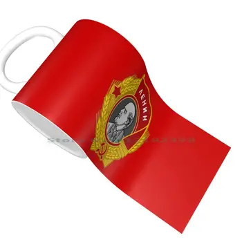Orden Lenjina Sovjetski Savez, Sssr-Keramičke Šalice I Šalice Za Kavu Šolja Za Čaj S Mlijekom Simbol Reda Lenjin Komunizam Socijalizam Rusija Povijest Sssr-A
