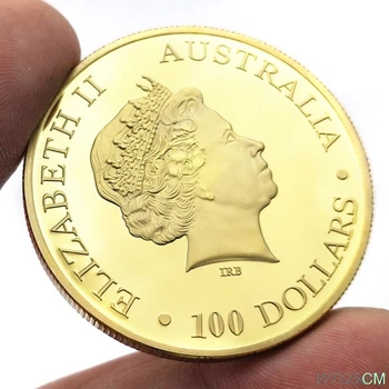 Pozlaćena Australski Klokan 1 unca Suvenir novčić Elizabete II Australija