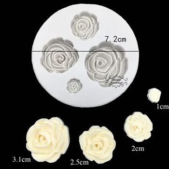 Yueyue Sugarcraft Cvijet ruže silikonska forma помадная oblik alata za ukrašavanje kolača u čokoladu tijesto u kalup