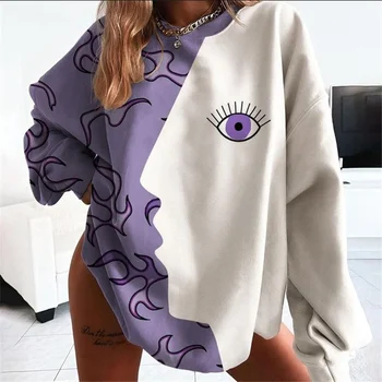 Kreativna pulover s po cijeloj površini 