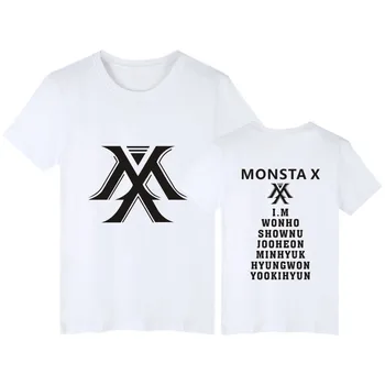 Kpop Monsta X hip-hop majica ljetne majice unisex plus veličina majica kratkih rukava ulica majica camiseta vrhovima tees