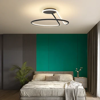 Creative Aluminijska Linija Led Luster 2021 Bi Prolaz Lampa Za Osvetljenje Spavaće Sobe Moderne Minimalističke Rasvjeta Za Sobe Kuhinja Svjetiljke