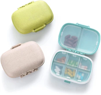 Kutija za tablete 8 komaraca kontejner-organizator za tablete prometni s brtvenim prstenom Mala kutija za tablete za lijekove