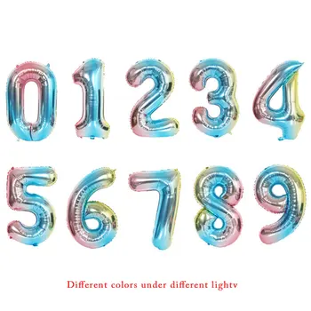 32-inčni veliki rainbow boja se mijenja digitalni balon od aluminijske folije baloni za vjenčanje sretan rođendan ukras globos