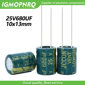 10ШТ 25V680UF 8*16 mm igmopnrq Aluminijski elektrolitski kondenzator s visokim i niskim otporom 8x16 mm