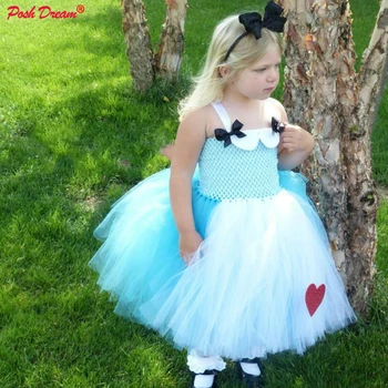 PREKRASNA Dječja haljina-bundle za SNOVE, Alice Tema Cosplay Odijelo za Djecu Dječja Haljina Princeze