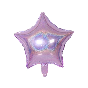 1pc 18-inčni Laserski petokraka zvijezda od Aluminijska Folija Balon za Vjenčanje Rođendan Dekoracije od balona za tuširanje djeteta Odmor pribor