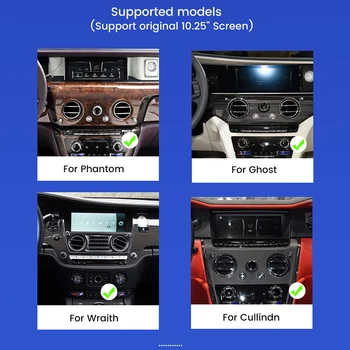 Auto Media Bežični Apple CarPlay Android Auto Za Rolls - Royce Phantom Ghost Wraith Cullindn Podrška originalne zaslona 10,25 u.