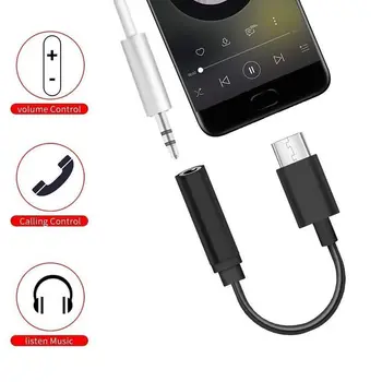 USB C do 3,5 mm Kabel-adapter za slušalice/Priključak za slušalice,Tip C 3,1 Muški Port, 3,5 mm Ženski o Stereo Priključak za slušalice, Aux
