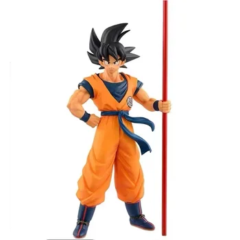 Figura japanske Anime Sa Štapovima Goku U Kutiji 27 CM PVC Figurica Toys Lutke za Butik Ukrase I Darove Besplatna Dostava