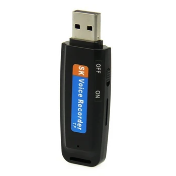 Prijenosni USB 2.0 Digitalni Audio Snimač Ručka Diktafon 8 GB Snimanje Flash disk U disk Utor za memorijsku karticu TF Punjiva