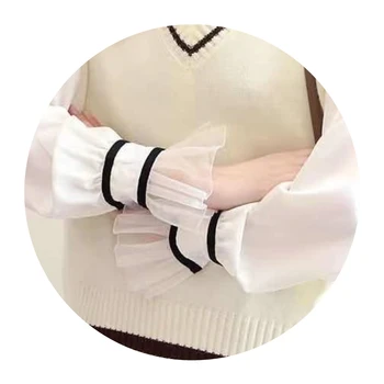 Ženski pletene prsluk s V-izrez proljeće i jesen moda novi korejski stil slobodan džemper bez rukava prsluk casual univerzalni