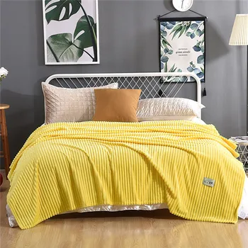 Prugasta stil Monotone фланелевое deka za kožu Živo Super mekani kauč na razvlačenje Deka za kućnu posteljine, Deka