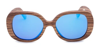 Sunčane naočale POP AGE od drveta Za žene Preveliki gradijent ispunjava polarizirane sunčane naočale Za žene Brand-dizajner Oculos De Sol Feminino GB031