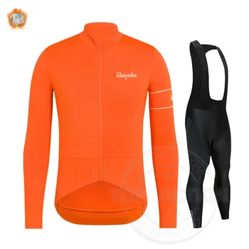 Zimska termalna runo Biciklistička odjeća Ralvpha Muško odijelo iz jerseya za jahanje na otvorenom Bicikl MTB Odjeća Startni Komplet Hlače Ropa Ciclismo