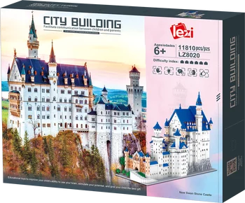 Skup sastavnih blokova Princeza Dvorac Neuschwanstein Će biti odličan poklon za dječake i djevojčice na rođendan