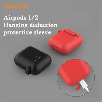 Besplatna dostava Silikonska torbica za Airpods za Apple Airpods 1/2 Kapa Zaštitna Torbica za slušalice za airpods 2/1 Poklopac Torbica za slušalice