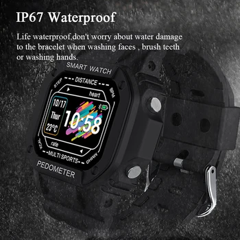 I2 Smart-sat je Vodootporan IP67 Sportski narukvica za Praćenje zdravlja Monitor krvnog tlaka i otkucaja srca Podsjetnik o porukama Za muškarce i žene