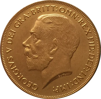 24 - Karatno позолоченное pokrivenost 1911 Uk £ 2-kopija kovanica George V