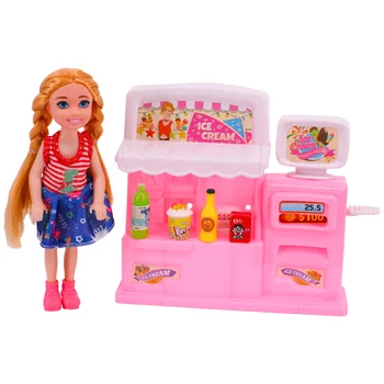 Lutkarska Odjeća Kuhinja lutkine Mini-Namještaj Simulacija Hrana Školski Pribor Pogodni Za Barbie Lutke i Blythe,14 Cm Igračke Za Lutke Kelly