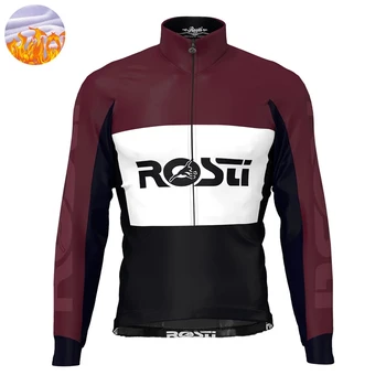Rasti Zimska odjeća za biciklizma Muška biciklistička jakna za mtb Topla majica na otvorenom Toplo runo odjeća Mayo Ciclismo Hombre2021