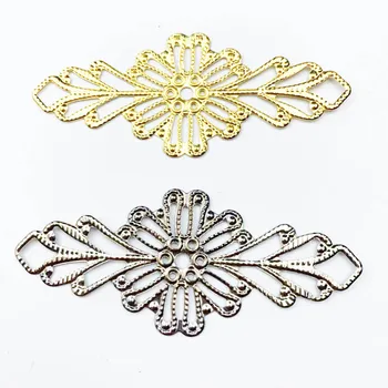 20шт 80 mm Filigranski metalni dekorativni listovi za izradu nakita Pribor za Косплея Pribor za naušnica