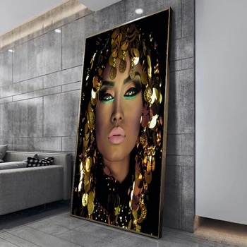 Sažetak djevojka platnu slikarstvo donje lice šarene umjetnička slika je zidni umjetnička ispis bar ukras hodnika dnevni boravak ukras kuće