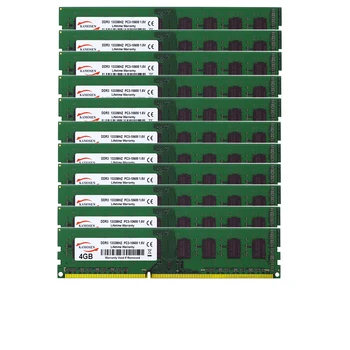 50шт DDR3 4 GB ram memorije 1333 Mm Hz Tablica memorija Dimm RAM-a PC3-10600 od 1,5, BEZ ECC 4 GB ddr3 ram-a Stolno računalo